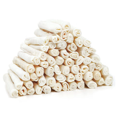 MON2SUN Rollos de hueso crudo torcidos para perros pequeños, mordida duradera