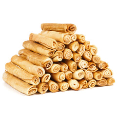 MON2SUN rollos de piel cruda twist pollo, ideal para perros pequeños y masticación supervisada