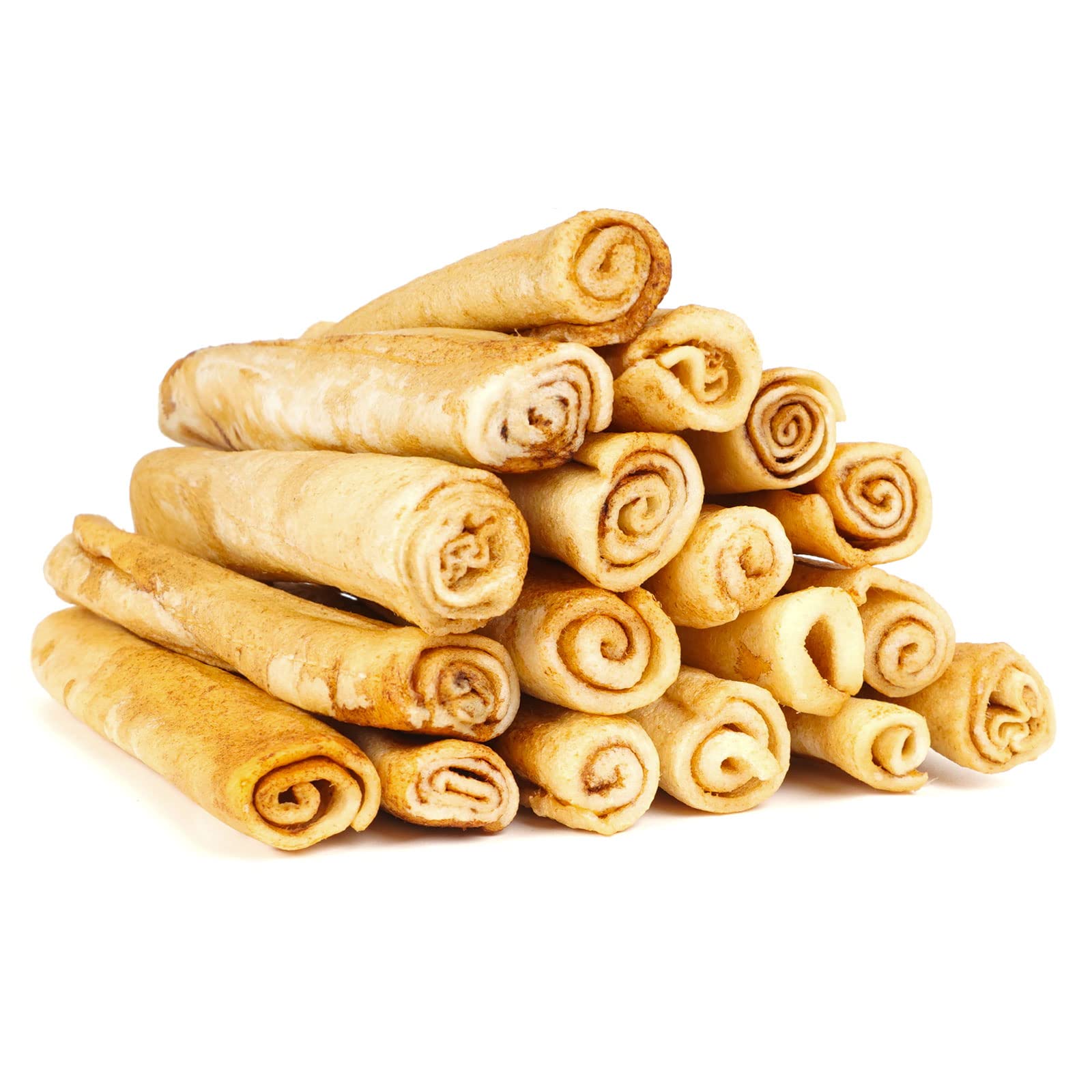 MON2SUN rouleaux rawhide pour chien, 6-5 pouces, occupe durablement les petits chiens.