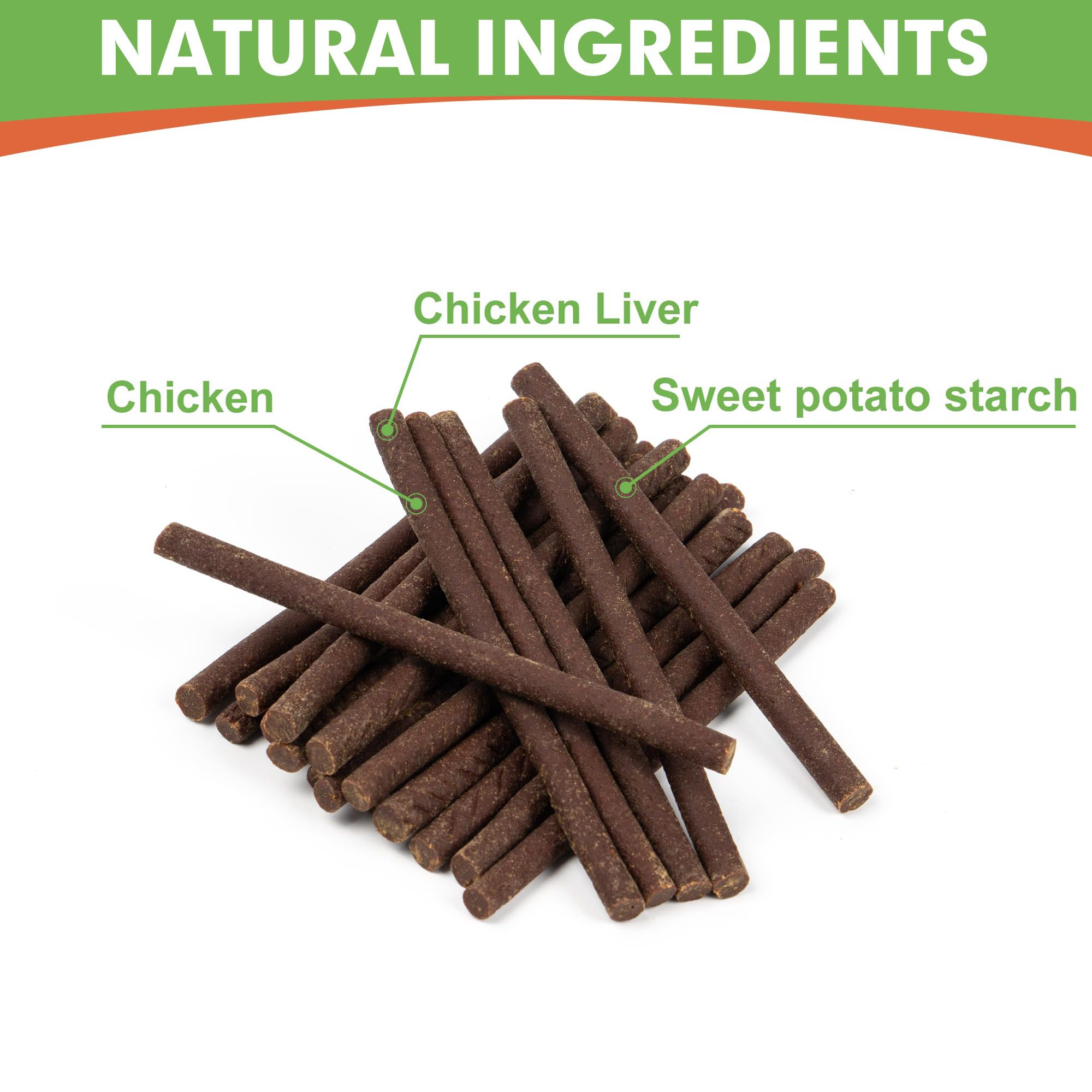 MON2SUN sabor-higado-pollo-tiras-5-pulgadas: snack sabroso para perros.