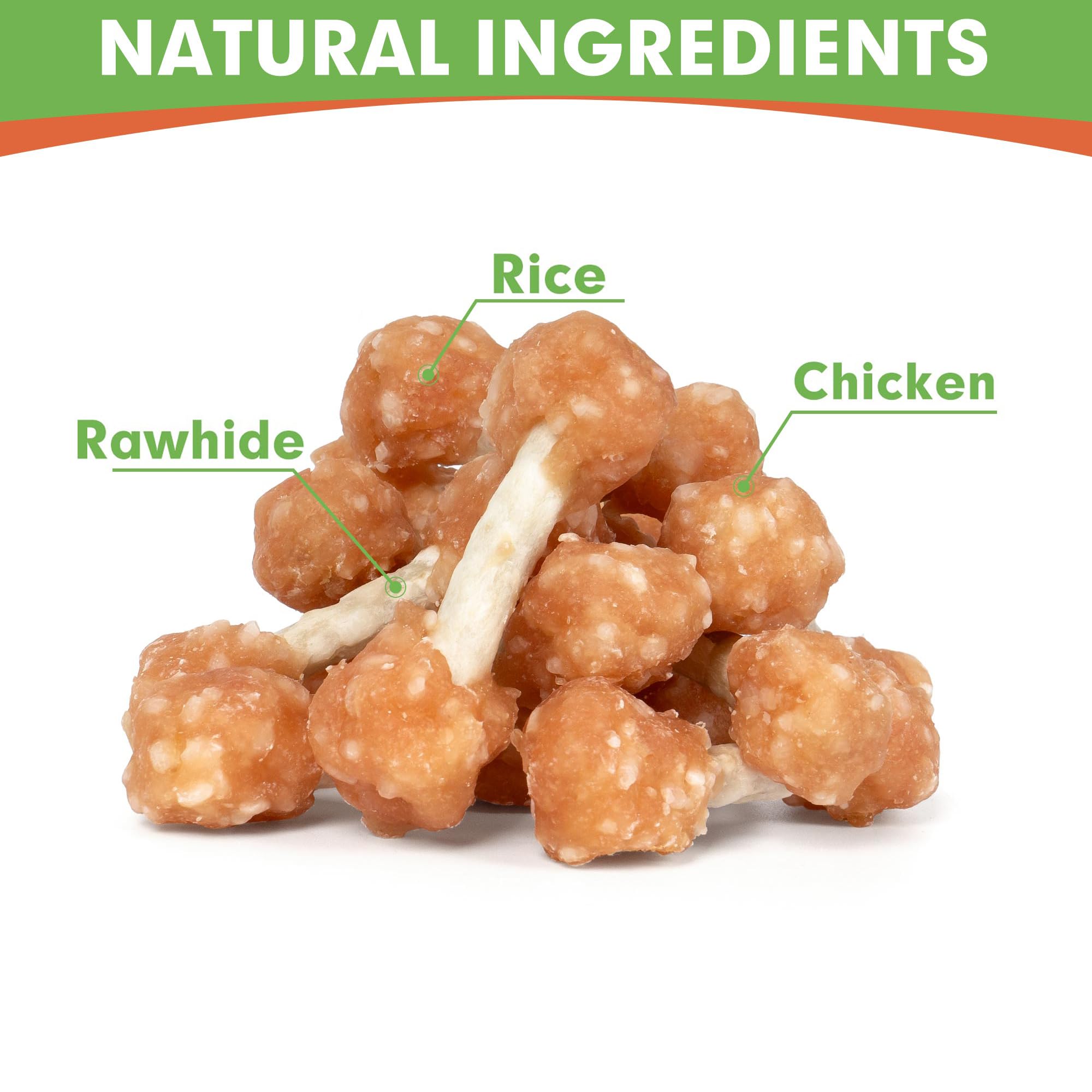 MON2SUN sabor pollo arroz: snack sabroso para razas pequeñas