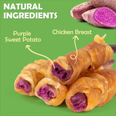 MON2SUN snacks saludables con pollo y batata morada, opción natural para premiar