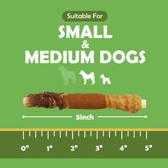 MON2SUN tira de 5 pulgadas para perros pequenos y medianos, masticación prolongada