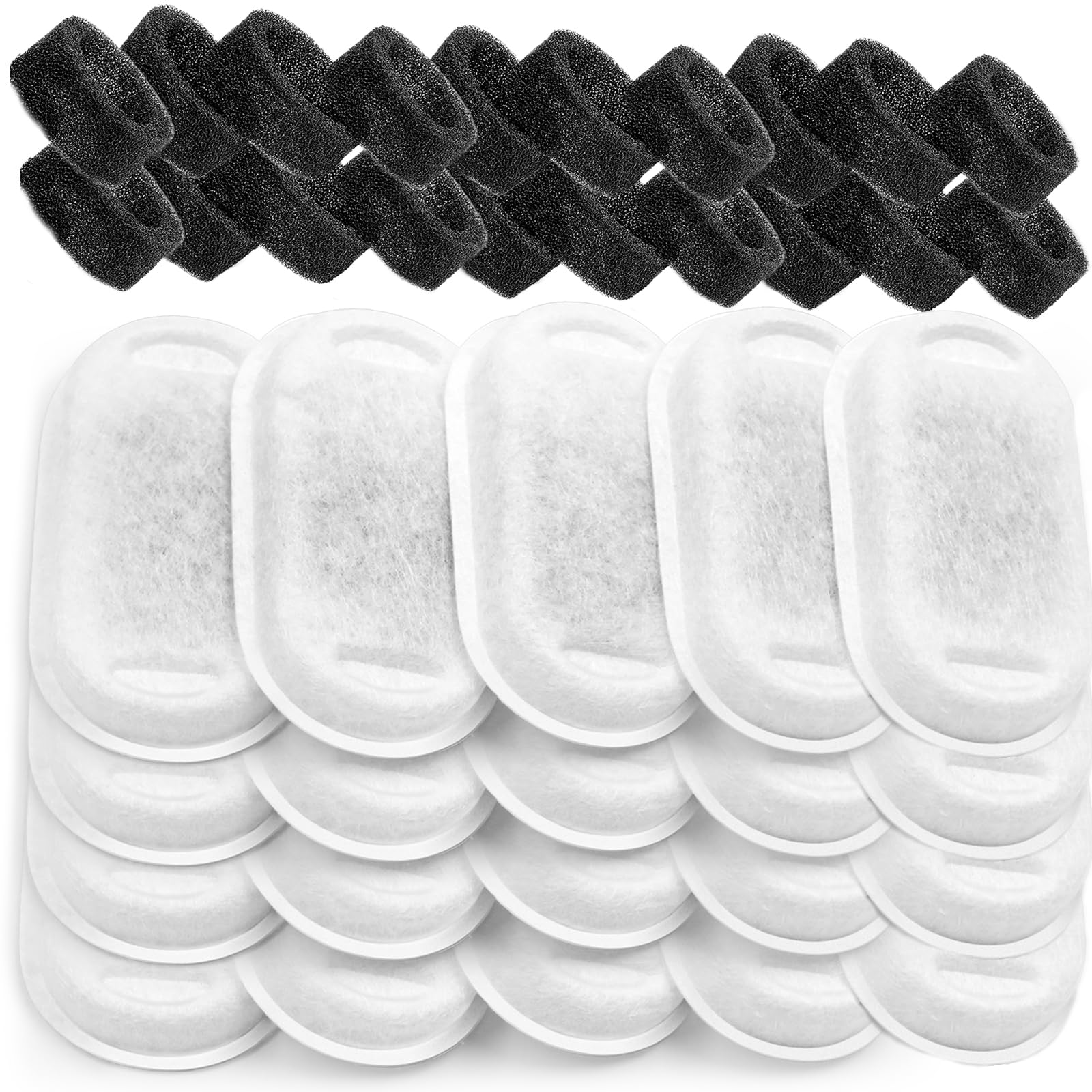 Filtros Monsin para fuente gatos acero inoxidable 67oz-2l mejora sabor del agua.