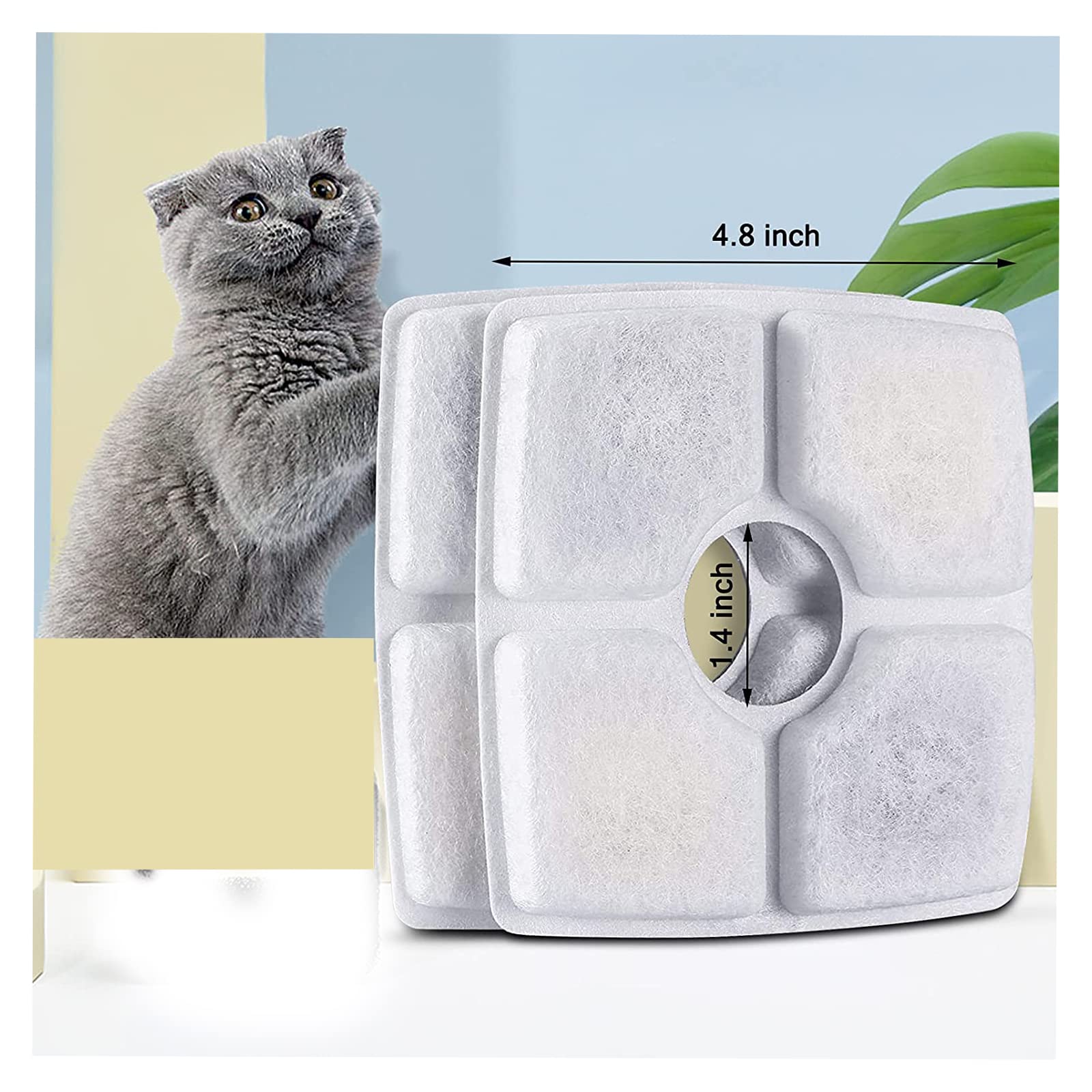 Compatibilité avec fontaine carré 84oz, installation simple et rapide.