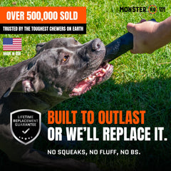 Monster K9 Goma Natural Resistente, ideal para mordidas intensas.