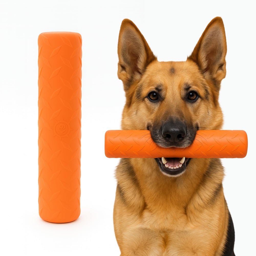 Monster K9 Indestructible Stick: juguete mordedor resistente para perros grandes.