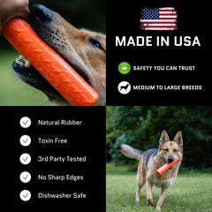 Monster K9 Indestructible Stick: apto para lavavajillas y limpieza fácil.