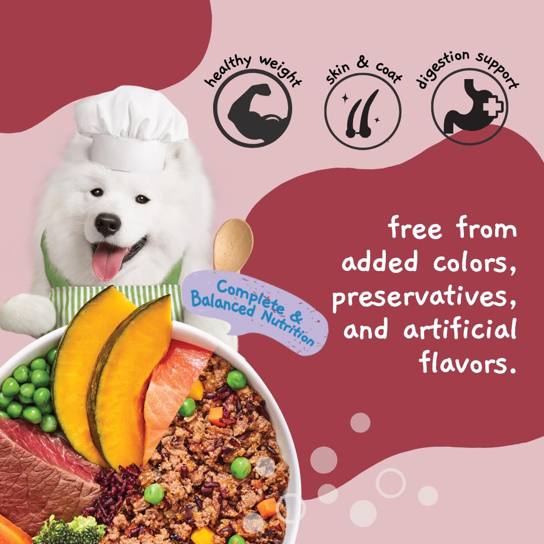 MOOCHIE arroz morado, calabaza y guisantes para fibra digestiva.