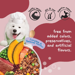 MOOCHIE arroz morado, calabaza y guisantes para fibra digestiva.