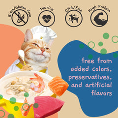 MOOCHIE bolsas de caldo para gatos, hidratación conveniente sin granos