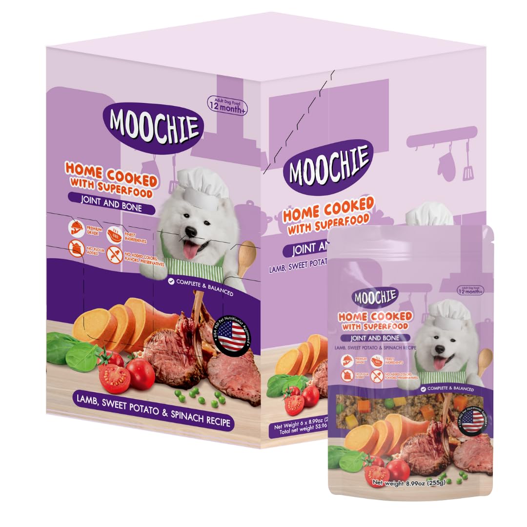 MOOCHIE: comida húmeda para perros con foco en articulaciones y huesos.