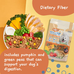 MOOCHIE, porción ideal para perros pequeños, dieta balanceada.