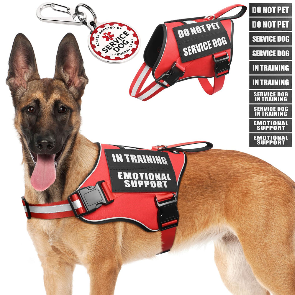 MOOGROU arnés de servicio para perro con ajuste cómodo y duradero.
