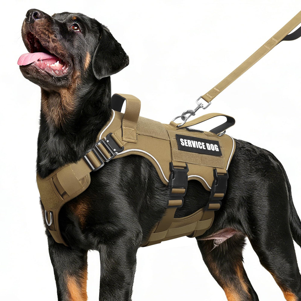 MOOGROU arnés-servicio para perro con set táctico para paseos seguros
