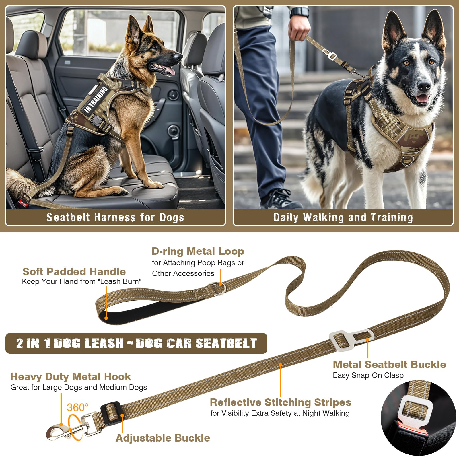 MOOGROU parches para perros 5 pares para expresar estados.