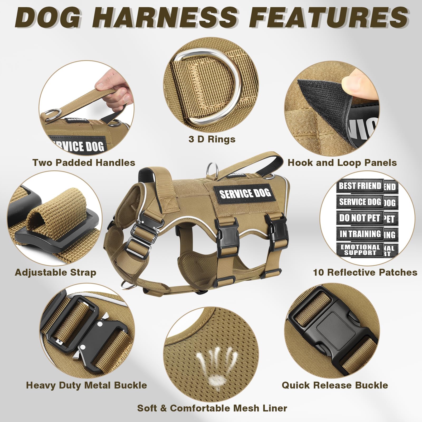 MOOGROU set-entrenamiento-perro completo facilita personalización y seguridad
