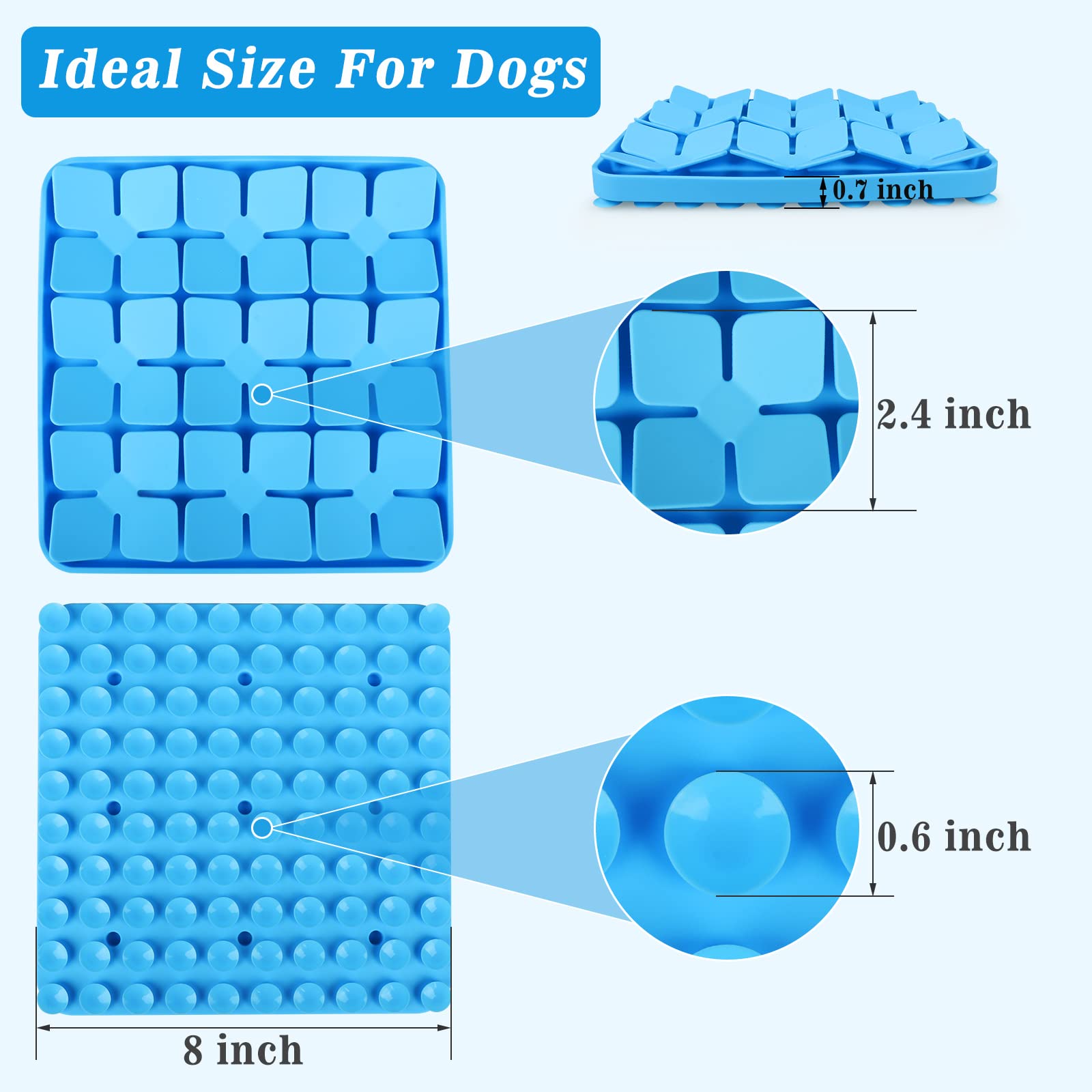 MOOGROU Snuffle Mat ayuda a reducir ansiedad al buscar comida lentamente.