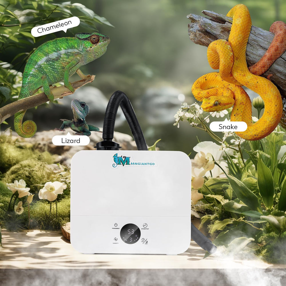 Moongiantgo humidificador-reptiles-usos-multiuso apto para plantas de interior y habitaciones.