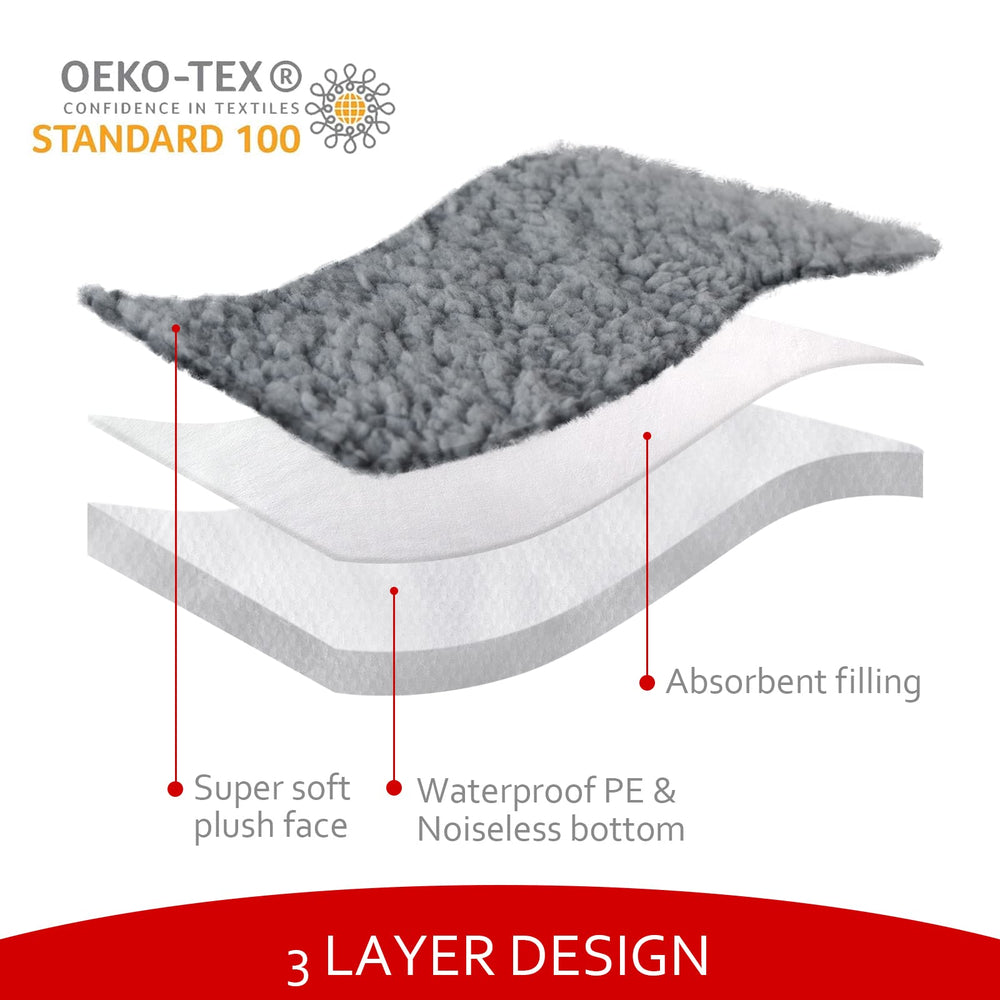 Moonsea diseño triple capa brinda comodidad y absorción eficiente para la siesta.