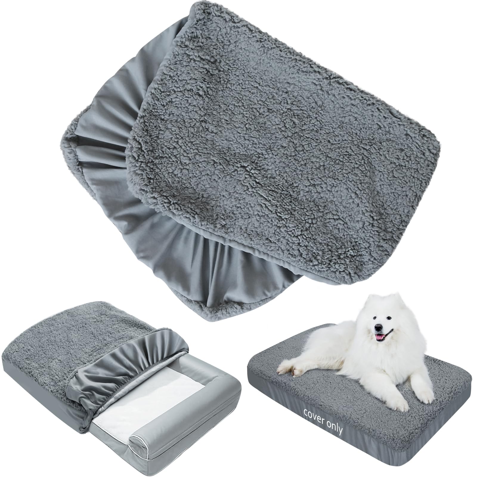 Moonsea funda cama perro suave plush, confort diario para tu mascota.