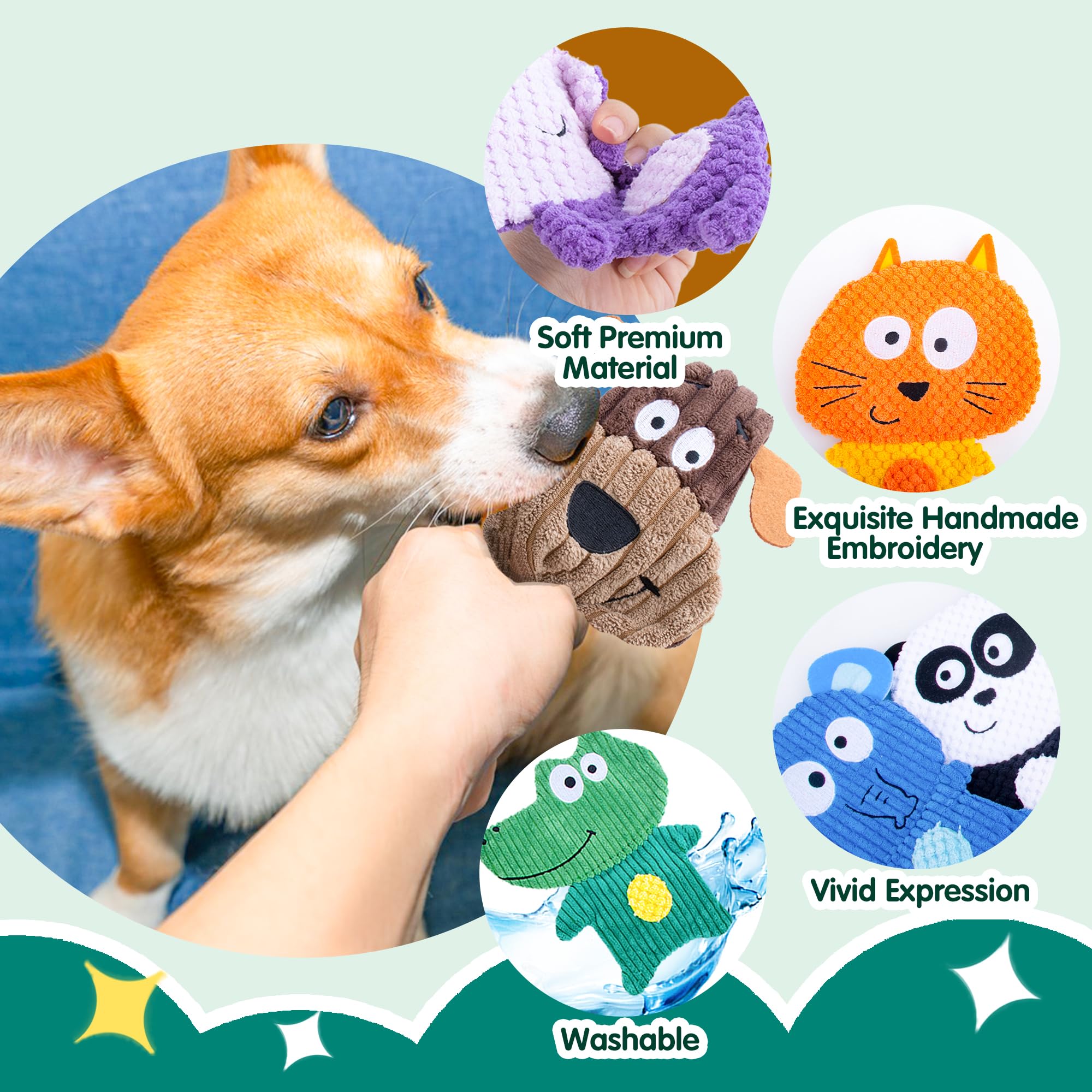 Mootop perro sin relleno, crujido atractivo para mantenerlo ocupado