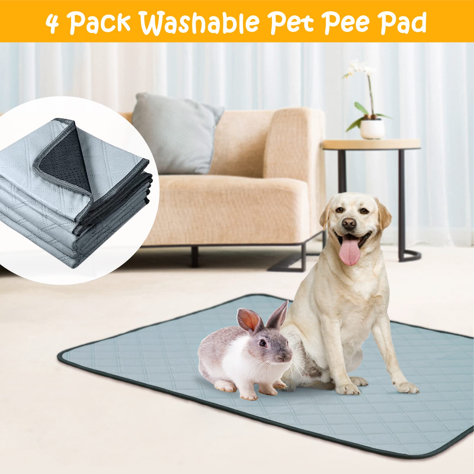 Almohadillas reutilizables Mooydee para piso, patas secas.