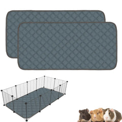 Almohadillas Mooydee dos paquetes para jaula cobayas, base suave y absorbente.