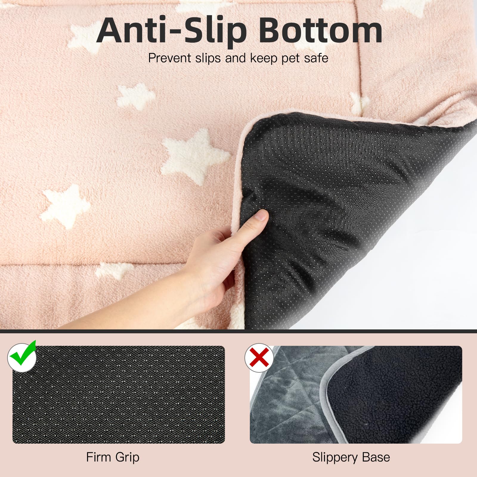 Base antideslizante Mora Pets para cama, evita deslizamientos y mantiene estable.
