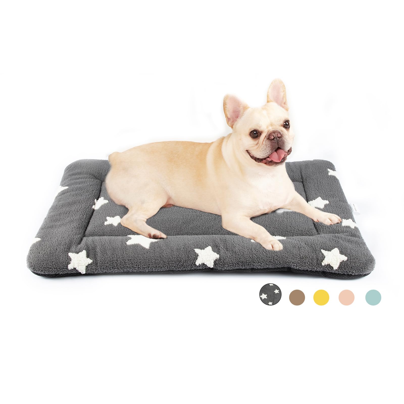 Cama Mora Pets para jaula de perro mediano con diseño estrella, descanso cómodo