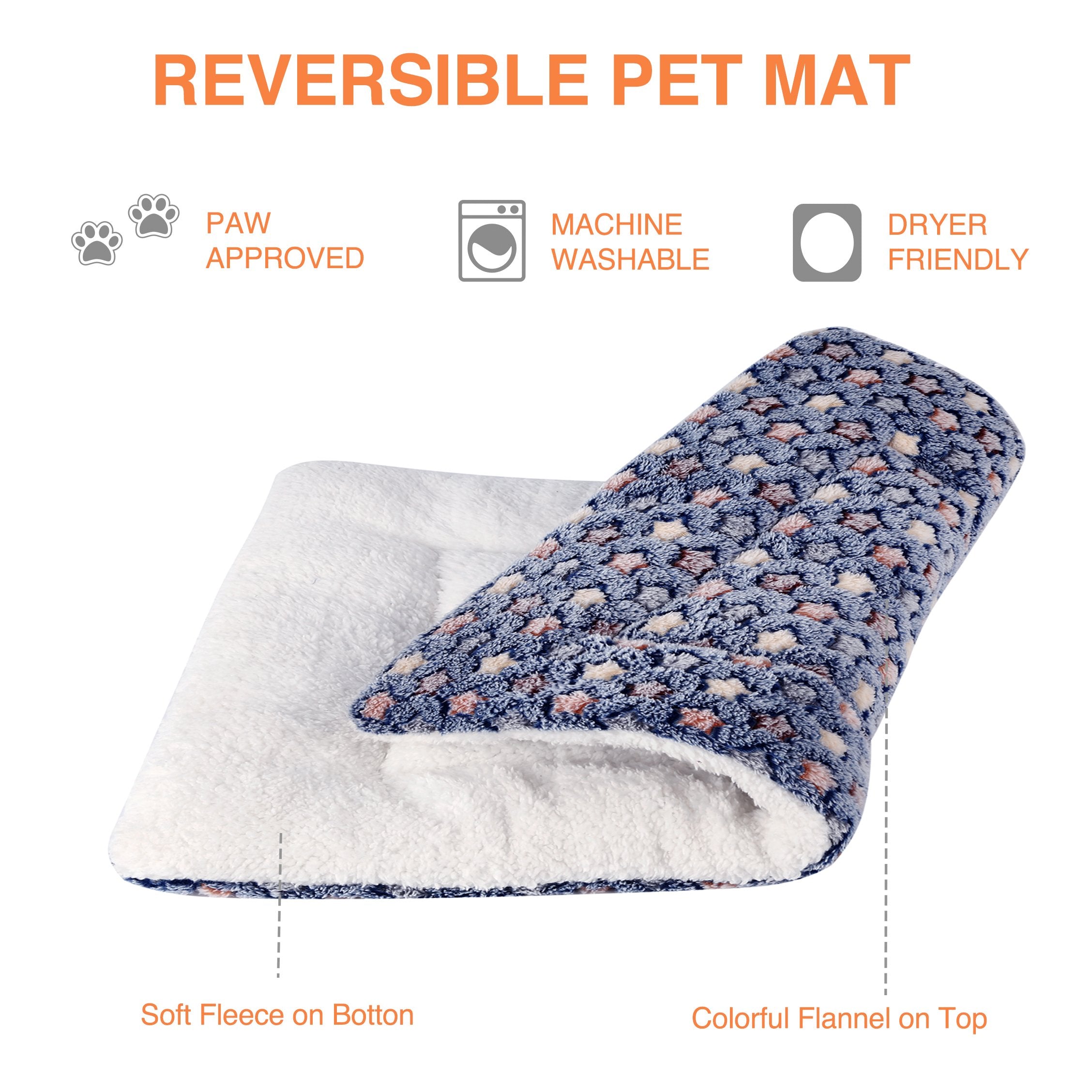 Cama Mora Pets para perros, lado reversible para decorar y confort.