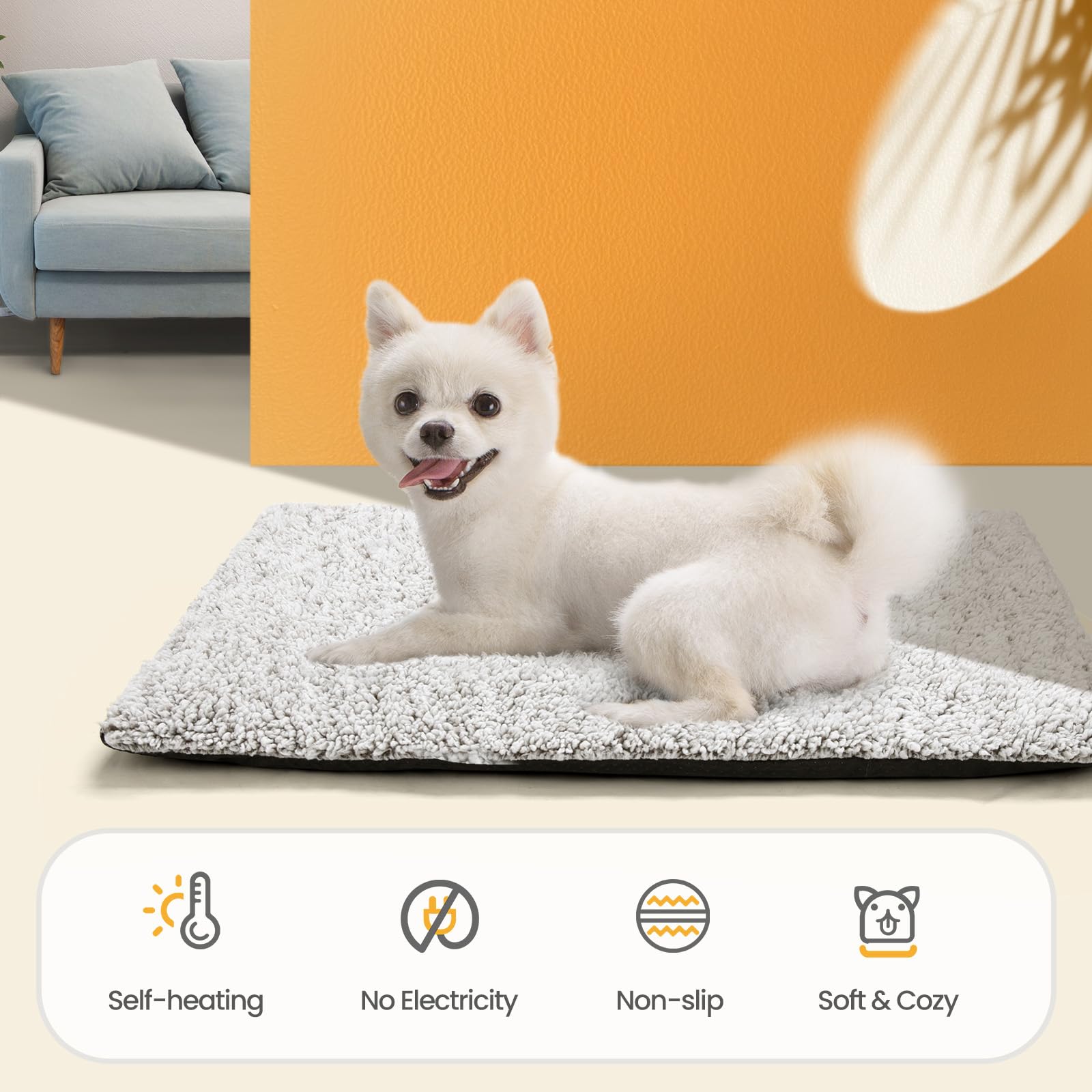 Cobertura con carbono Mora Pets mantiene el calor de forma natural.