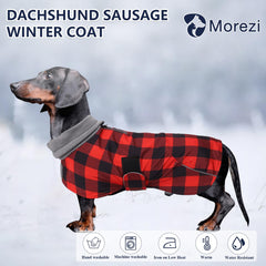 Morezi forro polar para dachshund, interior cálido para días fríos.