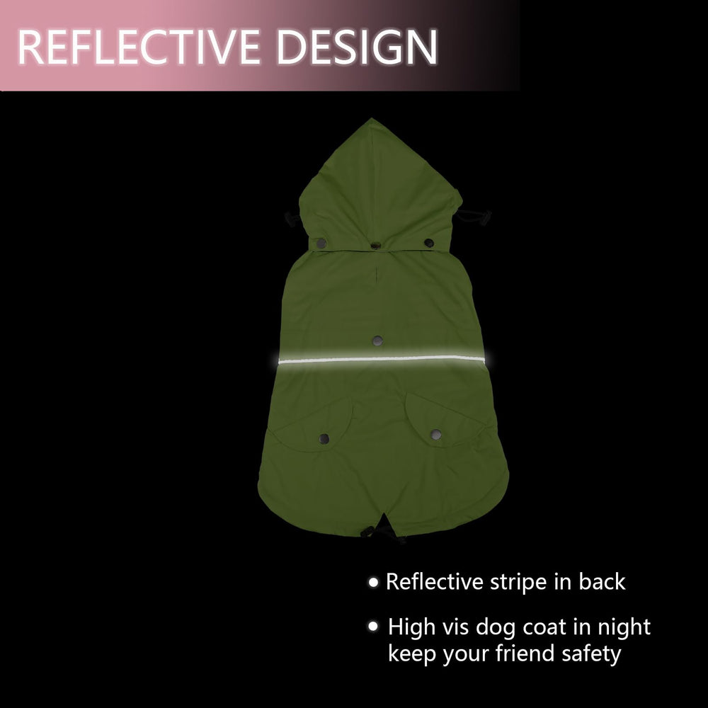 Morezi capa verde para perros pequeños y medianos.