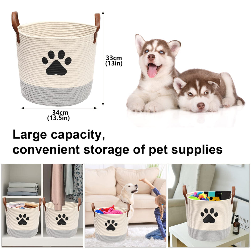 Morezi cesto almacenamiento de mantas para perro, perfecto junto a la cama.