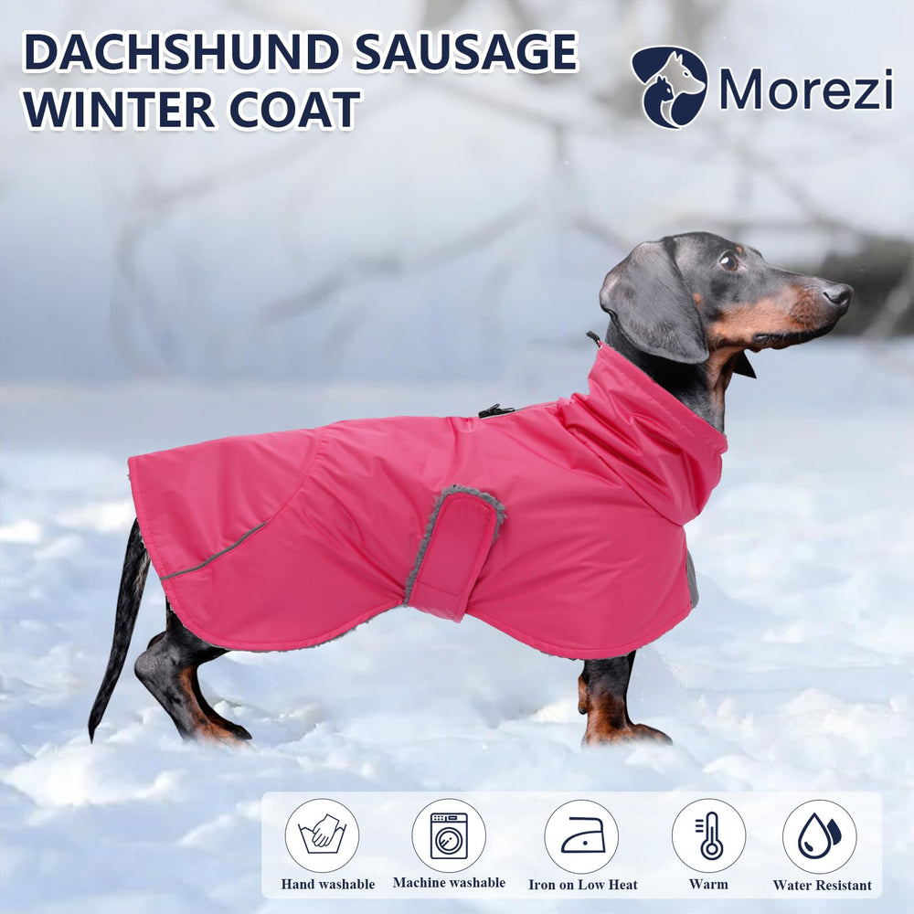Morezi chaqueta dachshund con ajuste frontal para un confort estable.