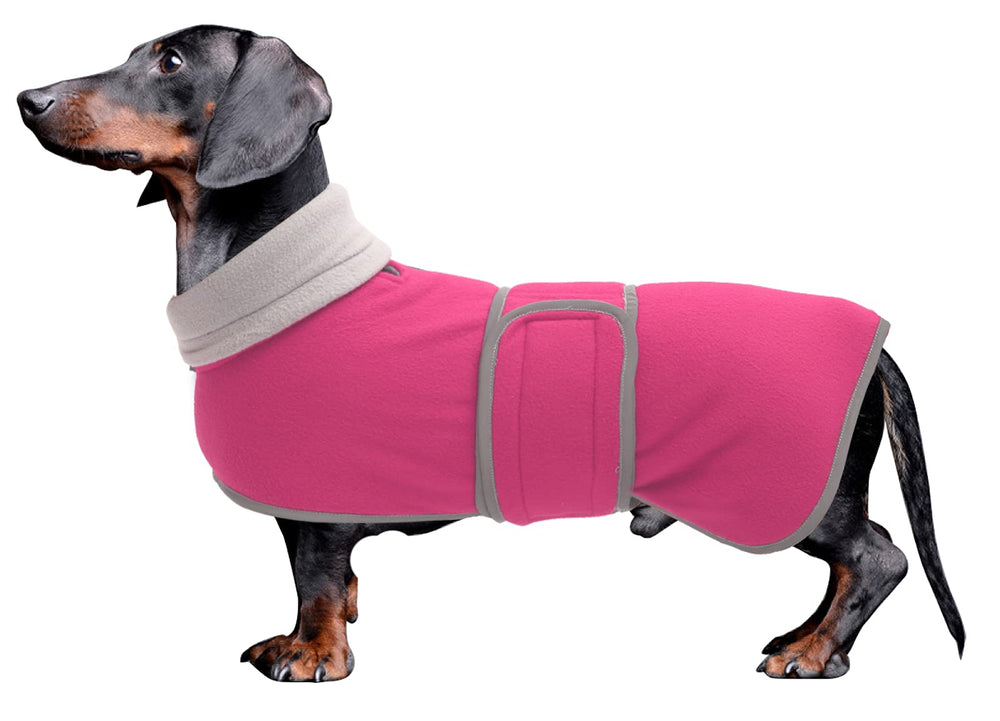Morezi abrigo dachshund invierno rosa talla S para paseos cálidos