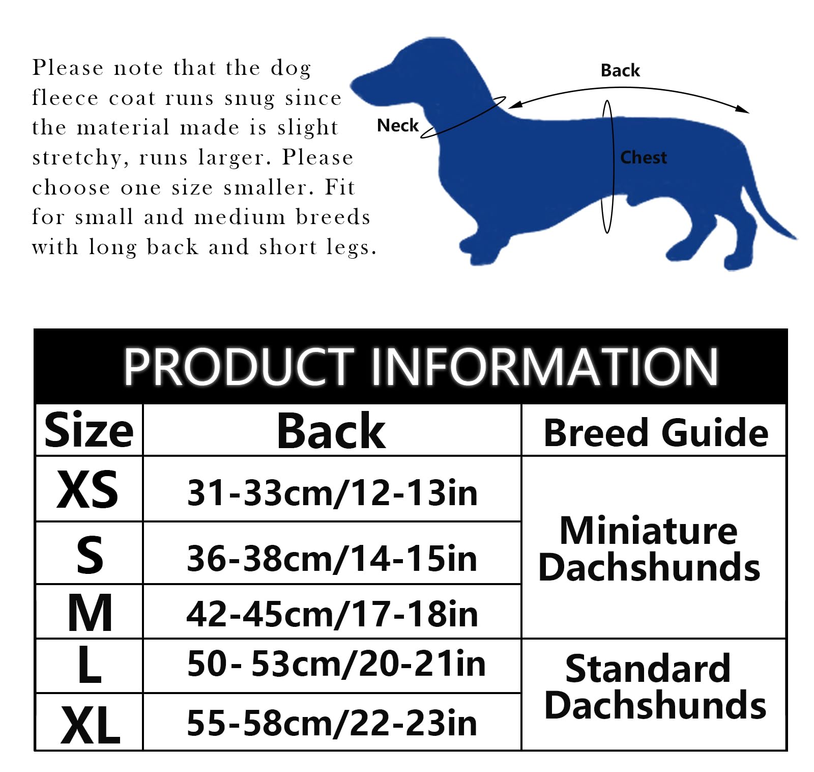 Morezi abrigo dachshund lavable a máquina para limpieza rápida