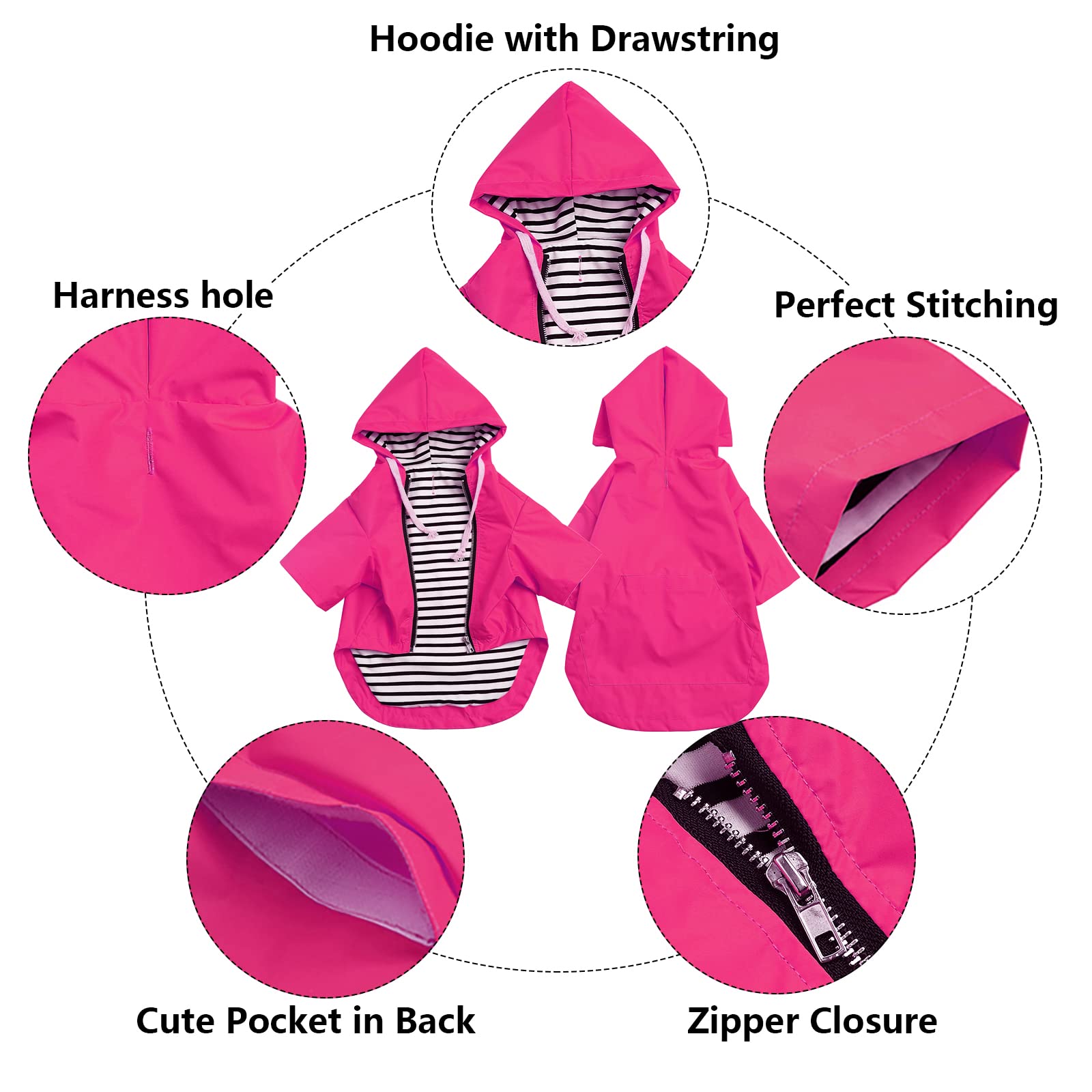 Morezi impermeable con bolsillo trasero para llaves y snacks