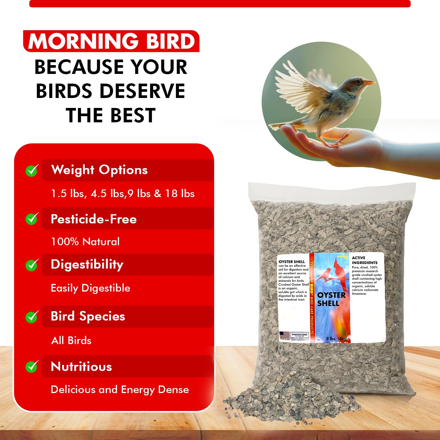 Morning Bird apoyo a reproducción y huevos