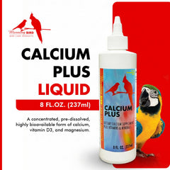 Morning Bird Calcium Plus líquido mezclado con comida para dosis sencilla