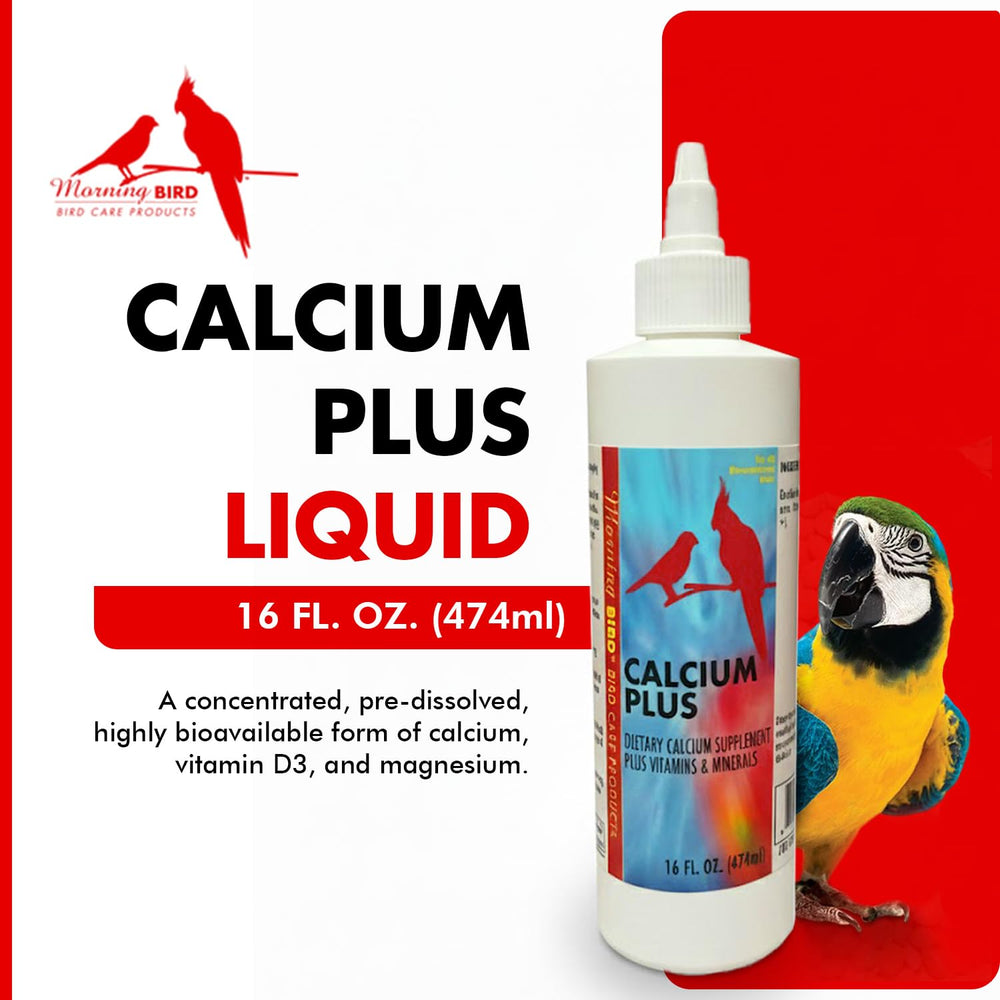 Morning Bird Calcium Plus Líquido mezclado con alimento para ingesta regular de calcio