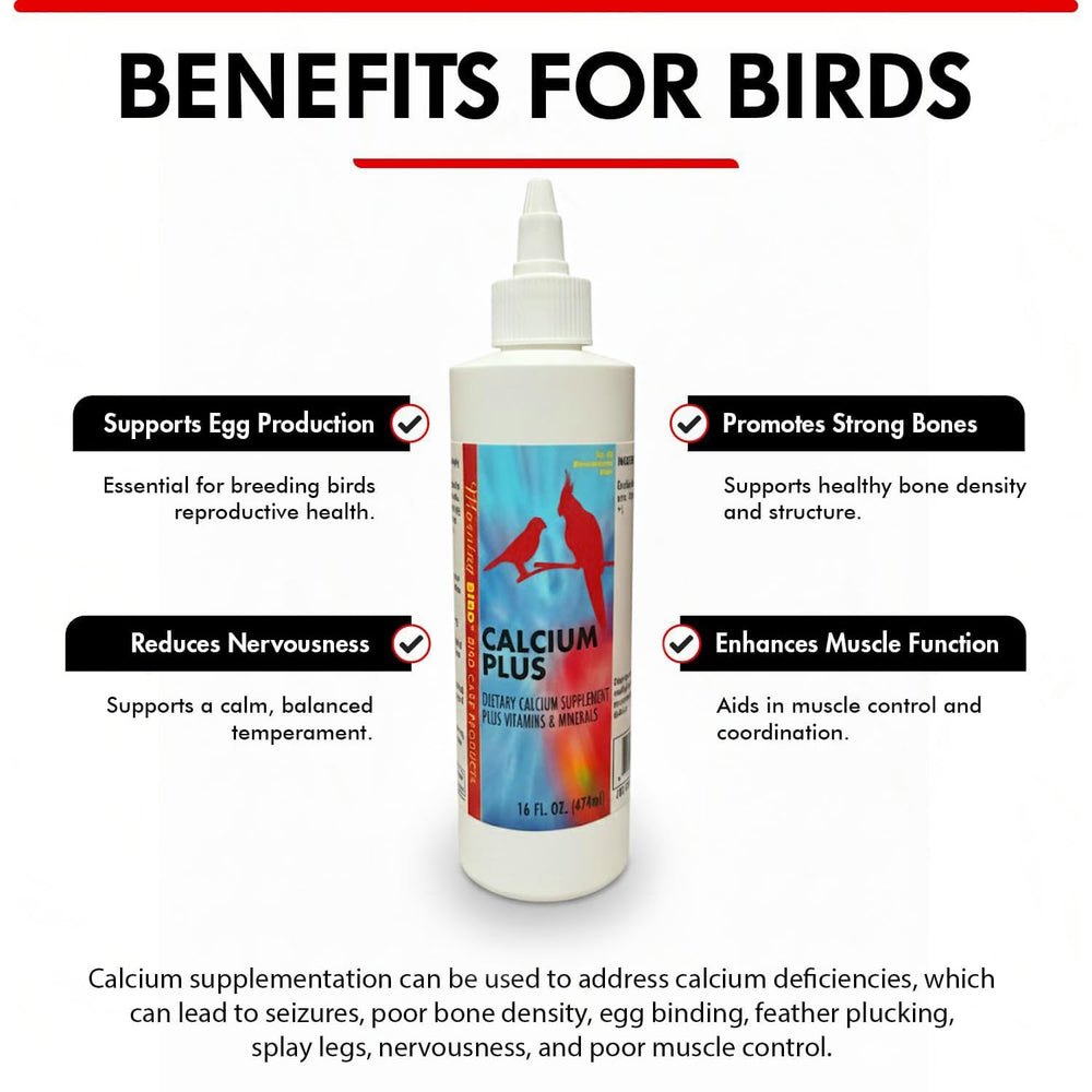 Morning Bird Calcium Plus Líquido con vitamina D3 y magnesio para mejor absorción