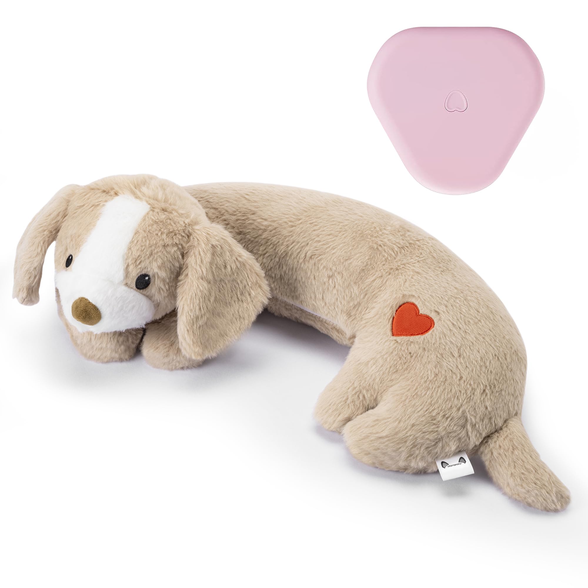 Moropaky Puppy Heartbeat Toy peluche con pulso simulado para calmar al cachorro.