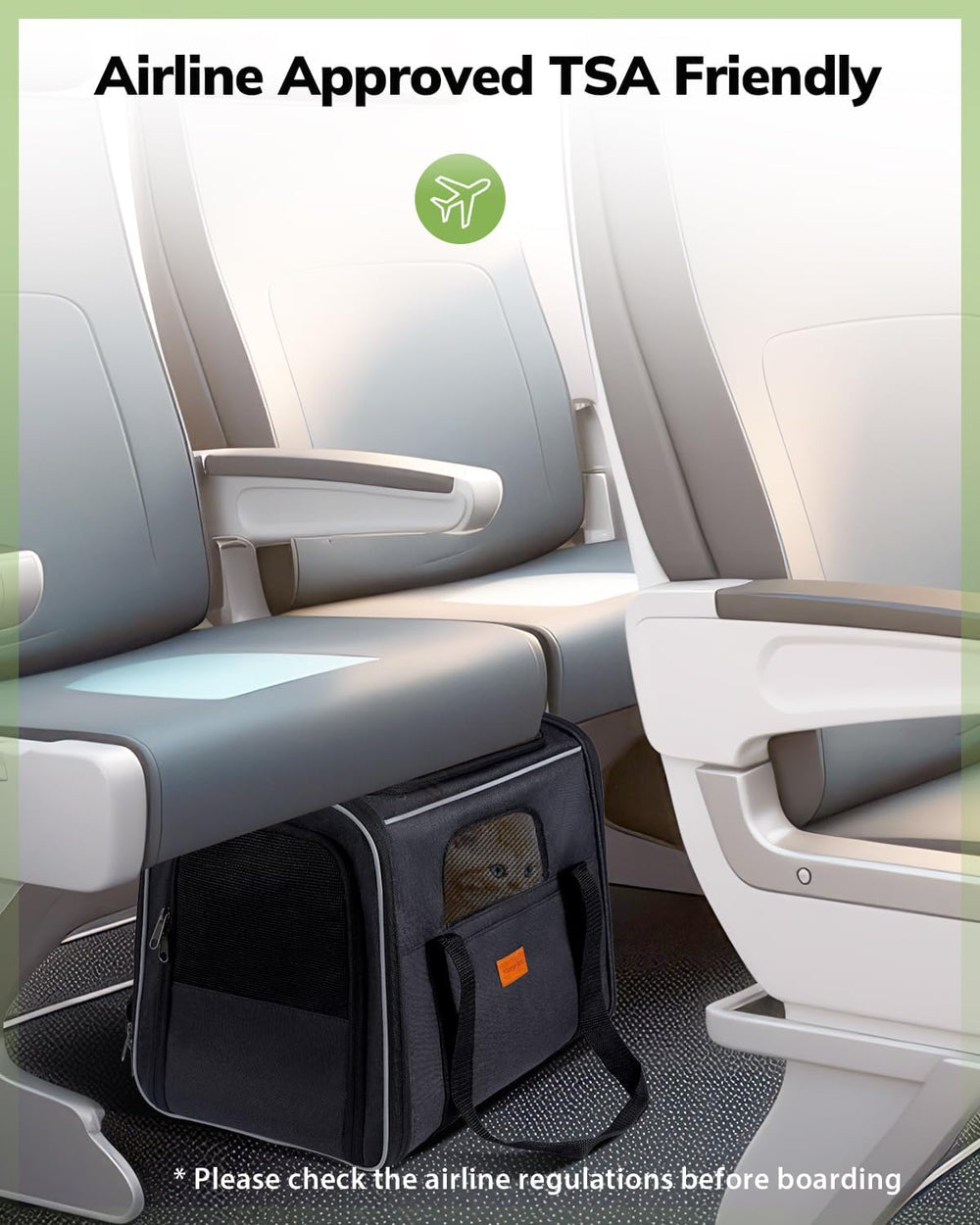 Morpilot transportín para gatos con compatibilidad para aerolíneas