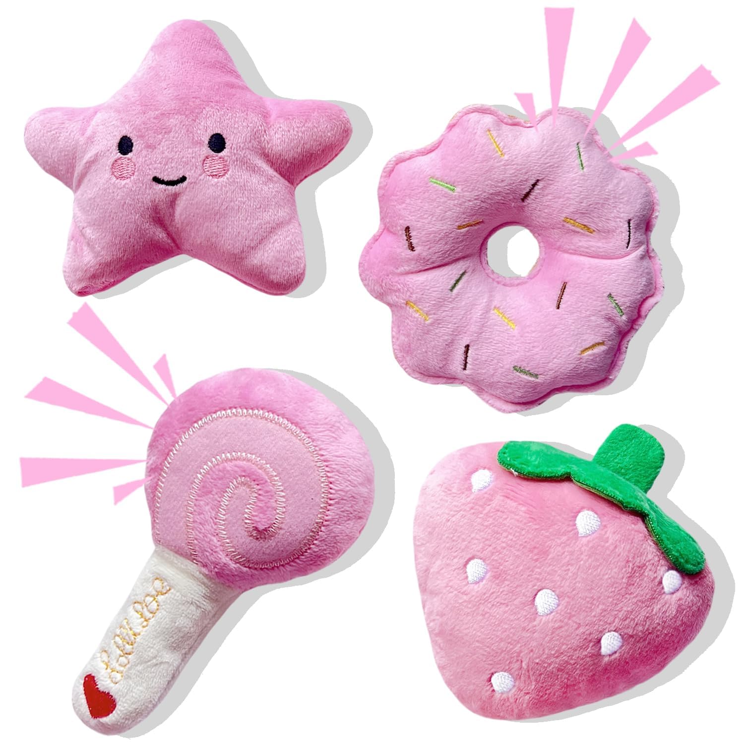 MOSYZEO paleta peluche, juguete suave para perros pequeños, ideal para morder y jugar