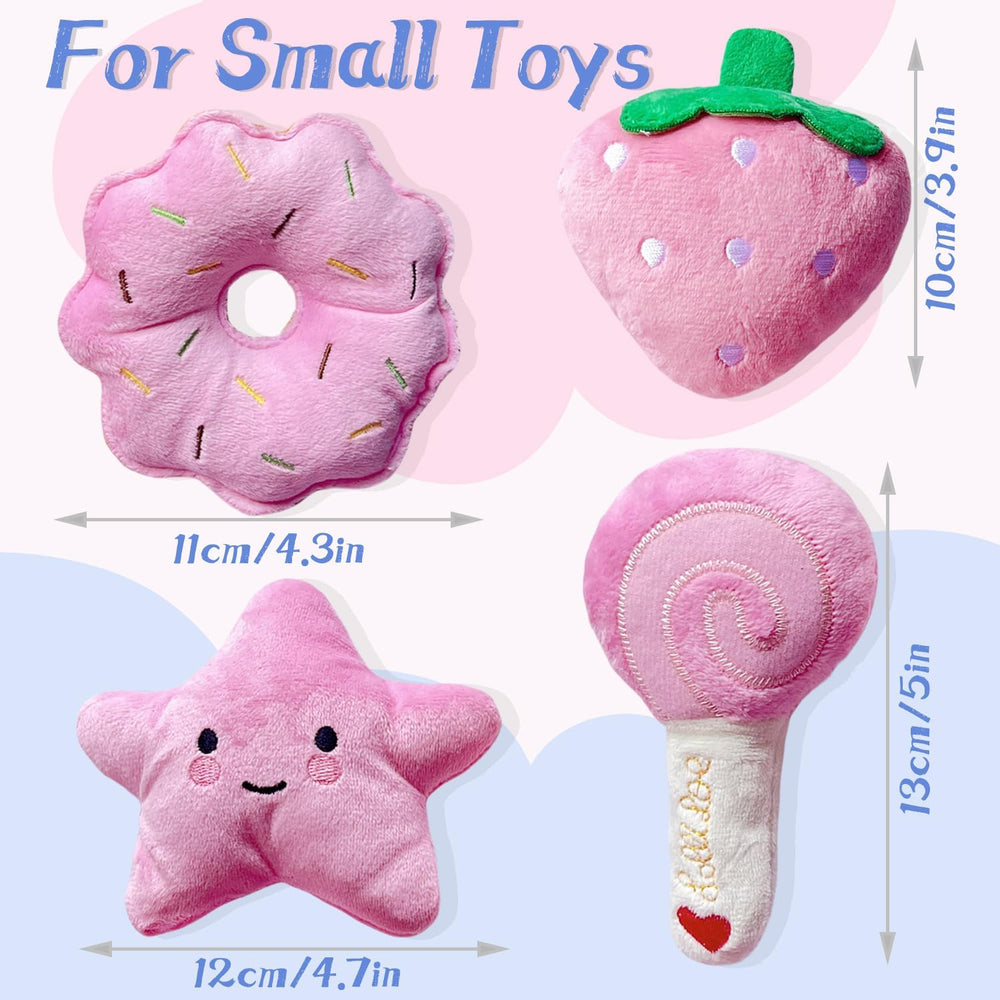 MOSYZEO rosa paleta peluche, juguete interactivo para perros pequeños y entrenamiento básico