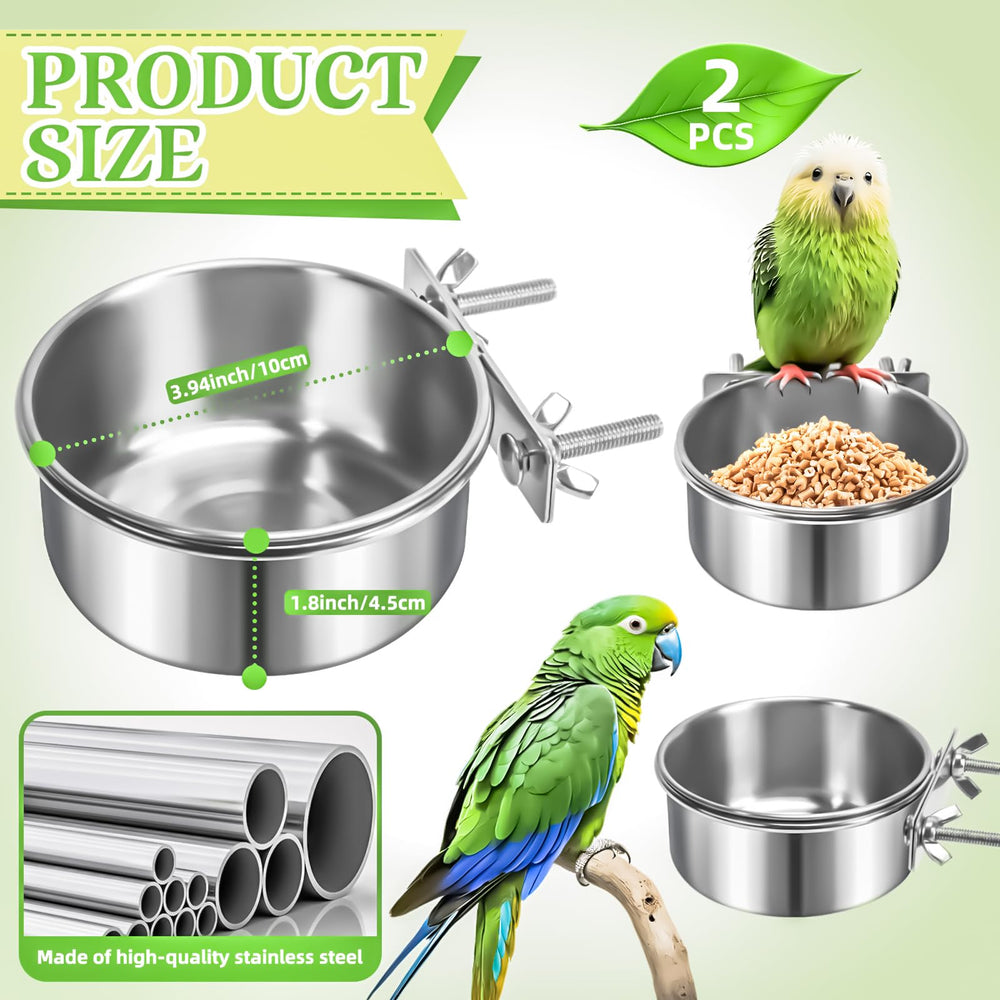 MotBach cuenco para aves, detalle de durabilidad y limpieza fácil.