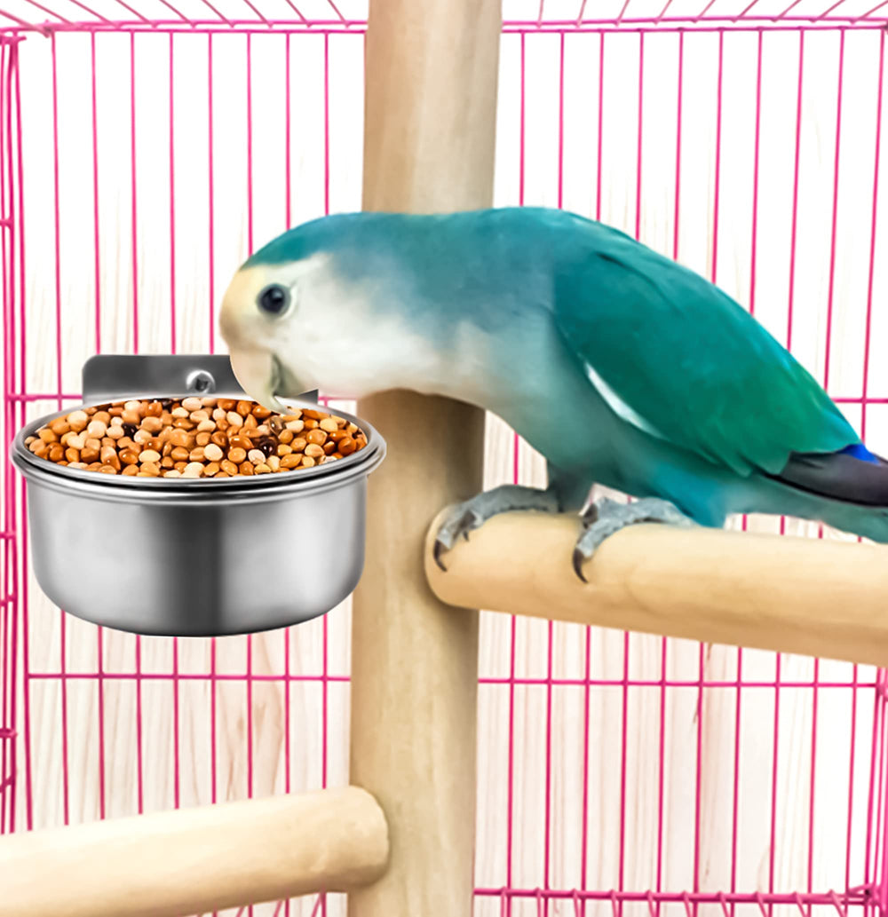 MotBach sistema de dos piezas para aves, cuenco y soporte