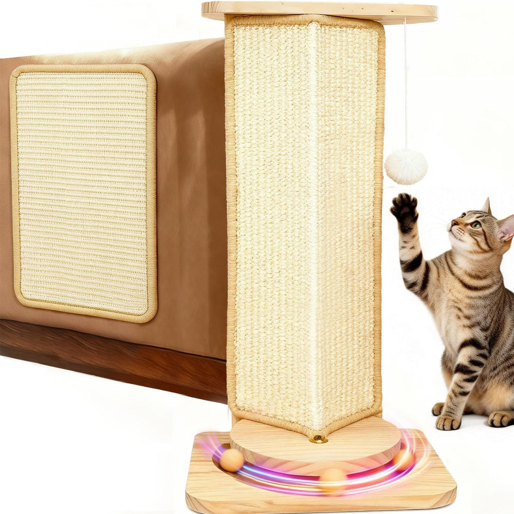 MOYMO rincón para gato con bola interactiva para juego activo